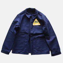 Load image into Gallery viewer, N.O.S 1950's~ "LE MONT SAINT MICHEL" BLUE MOLESKIN JACKET (MEDIUM)