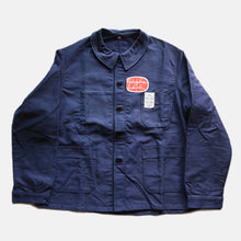Load image into Gallery viewer, N.O.S 1960's "ADOLPHE LAFONT" BLUE MOLESKIN WORK JACKET (X-LARGE)