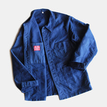 Load image into Gallery viewer, 1960's "ADOLPHE LAFONT" BLUE MOLESKIN WORK JACKET (MEDIUM) MINT CONDITION