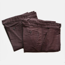 Load image into Gallery viewer, N.O.S 1960's FRENCH WORK BROWN MOLESKIN TROUSER (W33.5)