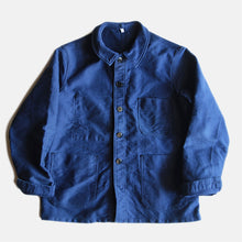Load image into Gallery viewer, 1960's "ADOLPHE LAFONT" BLUE MOLESKIN WORK JACKET (MEDIUM) MINT CONDITION