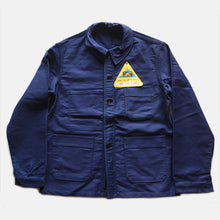 Load image into Gallery viewer, N.O.S 1950's~ "LE MONT SAINT MICHEL" BLUE MOLESKIN JACKET (MEDIUM)