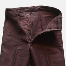 Load image into Gallery viewer, N.O.S 1960's FRENCH WORK BROWN MOLESKIN TROUSER (W33.5)