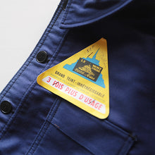 Load image into Gallery viewer, N.O.S 1950's~ "LE MONT SAINT MICHEL" BLUE MOLESKIN JACKET (MEDIUM)