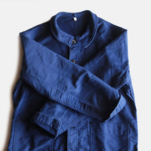 Load image into Gallery viewer, 1960's "ADOLPHE LAFONT" BLUE MOLESKIN WORK JACKET (MEDIUM) MINT CONDITION