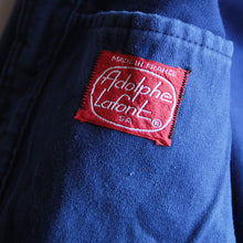 Load image into Gallery viewer, 1960's "ADOLPHE LAFONT" BLUE MOLESKIN WORK JACKET (MEDIUM) MINT CONDITION