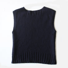 画像をギャラリービューアに読み込む, 1940's "A.R.C" WOOL VEST NAVY COLOR (LARGE)