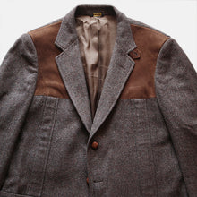 画像をギャラリービューアに読み込む, "EDDIE BAUER" NORFOLK WOOL THREE BUTTON  JACKET (LARGE)