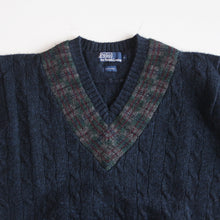 Load image into Gallery viewer, 1990's "RALPH LAUREN" V NECK WOOL SWEATER (X-LARGE)