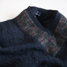 Load image into Gallery viewer, 1990's "RALPH LAUREN" V NECK WOOL SWEATER (X-LARGE)