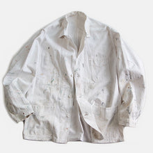 Load image into Gallery viewer, 1960's "AU MOLINEL" HBT COTTON PAINTER JACKET WITH V-POCKET (LARGE)