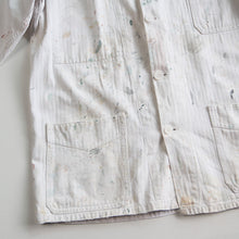 Load image into Gallery viewer, 1960's "AU MOLINEL" HBT COTTON PAINTER JACKET WITH V-POCKET (LARGE)