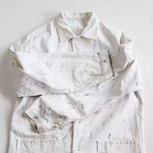 Load image into Gallery viewer, 1960's "AU MOLINEL" HBT COTTON PAINTER JACKET WITH V-POCKET (LARGE)