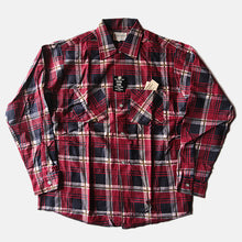 Load image into Gallery viewer, MADE IN U.S.A N.O.S 1960's PRINT FLANNEL L/S COTTON SHIRT (MEDIUM)