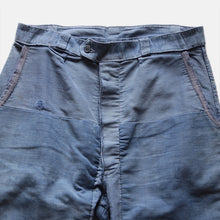 Load image into Gallery viewer, 1940's FRENCH WORK PATCH WORK MOLESKIN TROUSER (W33 L26)