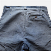 Load image into Gallery viewer, 1940's FRENCH WORK PATCH WORK MOLESKIN TROUSER (W33 L26)