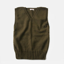 画像をギャラリービューアに読み込む, 1940's "A.R.C" WOOL VEST OLIVE COLOR (MEDIUM)