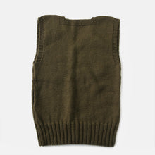 画像をギャラリービューアに読み込む, 1940's "A.R.C" WOOL VEST OLIVE COLOR (MEDIUM)