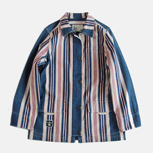 Load image into Gallery viewer, 1990's "RALPH LAUREN" RANDOM STRIPE COTTON JACKET (UNISEX)
