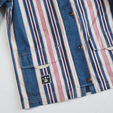 Load image into Gallery viewer, 1990's "RALPH LAUREN" RANDOM STRIPE COTTON JACKET (UNISEX)