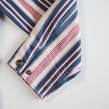 Load image into Gallery viewer, 1990's "RALPH LAUREN" RANDOM STRIPE COTTON JACKET (UNISEX)