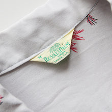 Load image into Gallery viewer, 1950's "ROYAL PALM" RAYON ALOHA SHIRT (MEDIUM)