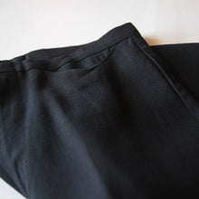 Load image into Gallery viewer, NOS 1960's "HIS" SLIM TAPERED RAYON SLACKS BLACK (W34 L28)