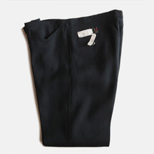 Load image into Gallery viewer, NOS 1960's "HIS" SLIM TAPERED RAYON SLACKS BLACK (W34 L28)
