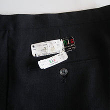 Load image into Gallery viewer, NOS 1960's "HIS" SLIM TAPERED RAYON SLACKS BLACK (W34 L28)