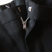 Load image into Gallery viewer, NOS 1960's "HIS" SLIM TAPERED RAYON SLACKS BLACK (W34 L28)