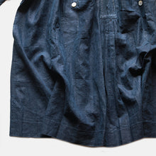 画像をギャラリービューアに読み込む, ANTIQUE FRENCH WORK INDIGO LINEN BIAUDE (UNISEX) MINT CONDITION