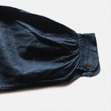 画像をギャラリービューアに読み込む, ANTIQUE FRENCH WORK INDIGO LINEN BIAUDE (UNISEX) MINT CONDITION