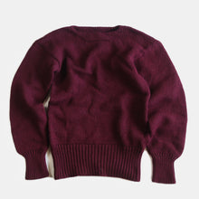 画像をギャラリービューアに読み込む, 1960's "SPORTSWEAR" BOAT NECK WOOL SWEATER (MEDIUM)