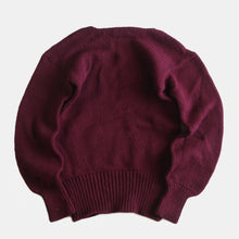 画像をギャラリービューアに読み込む, 1960's "SPORTSWEAR" BOAT NECK WOOL SWEATER (MEDIUM)