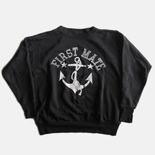 画像をギャラリービューアに読み込む, MADE IN USA 1960's FLOCK PRINTED COTTON SWEAT (LARGE) MINT CONDITION