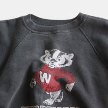 画像をギャラリービューアに読み込む, 1950's FLOCK PRINT BLK COTTON SWEAT (LARGE)
