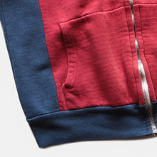 画像をギャラリービューアに読み込む, ~1960's TWO TONE FULL ZIP COTTON SWEAT (MEDIUM)