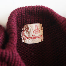 画像をギャラリービューアに読み込む, 1960's "SPORTSWEAR" BOAT NECK WOOL SWEATER (MEDIUM)