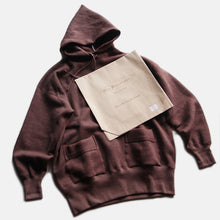 画像をギャラリービューアに読み込む, &quot;OLDE HOMESTEADER&quot; EXTRA COTTON FLEECE HOODED LONG SLEEVE (BROWN HEATHER)
