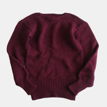 画像をギャラリービューアに読み込む, 1960's "SPORTSWEAR" BOAT NECK WOOL SWEATER (MEDIUM)