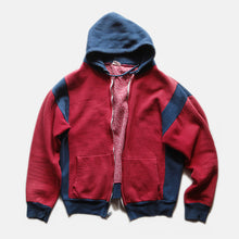 画像をギャラリービューアに読み込む, ~1960's TWO TONE FULL ZIP COTTON SWEAT (MEDIUM)