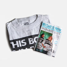Load image into Gallery viewer, N.O.S 1990's "HET LAATSTE NIEUWS" ADVERTISING MAGAZINE T-SHIRT (X-LARGE)