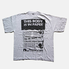 Load image into Gallery viewer, N.O.S 1990's "HET LAATSTE NIEUWS" ADVERTISING MAGAZINE T-SHIRT (X-LARGE)
