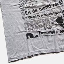 Load image into Gallery viewer, N.O.S 1990's "HET LAATSTE NIEUWS" ADVERTISING MAGAZINE T-SHIRT (X-LARGE)