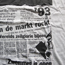 Load image into Gallery viewer, N.O.S 1990's "HET LAATSTE NIEUWS" ADVERTISING MAGAZINE T-SHIRT (X-LARGE)
