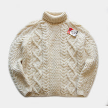 画像をギャラリービューアに読み込む, N.O.S 1960's TURTLE NECK FISHERMAN WOOL SWEATER (LARGE)