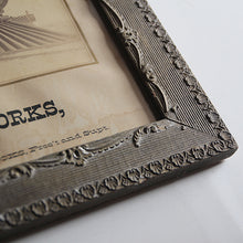 Load image into Gallery viewer, ANTIQUE "BROOKS LOCOMOTIVE WORKS" WOODEN FLAME PHOTO