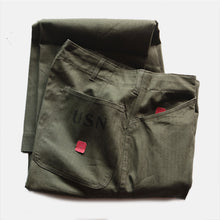 Load image into Gallery viewer, N.O.S 1940's "U.S.N" N-3 H.B.T TROUSER (W33)