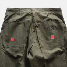 Load image into Gallery viewer, N.O.S 1940's "U.S.N" N-3 H.B.T TROUSER (W33)
