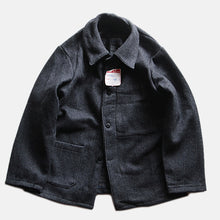 Load image into Gallery viewer, N.O.S 1950's~ FRENCH WORK WOOL TWEED JACKET (LARGE)